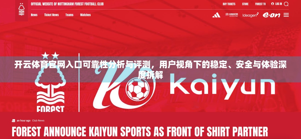 开云体育官网入口可靠性分析与评测，用户视角下的稳定、安全与体验深度拆解