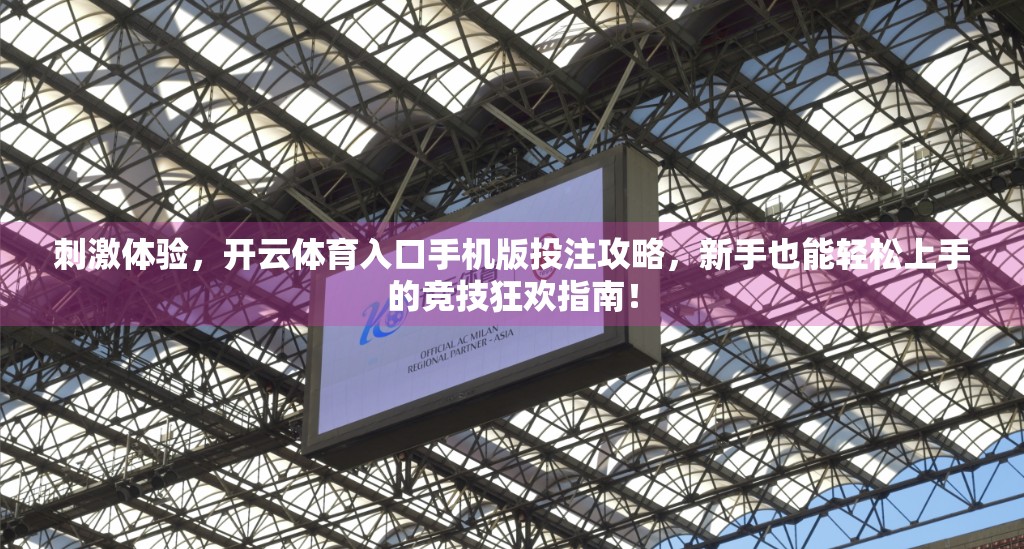 刺激体验，开云体育入口手机版投注攻略，新手也能轻松上手的竞技狂欢指南！