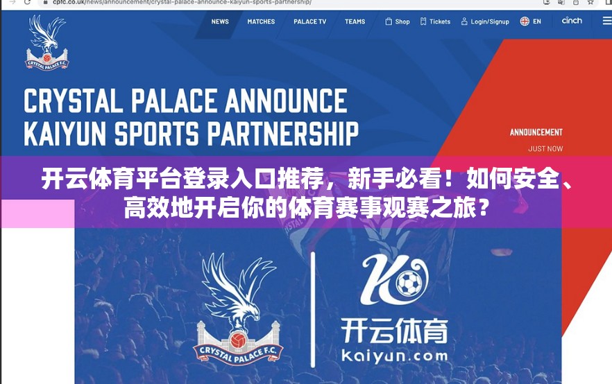 开云体育平台登录入口推荐，新手必看！如何安全、高效地开启你的体育赛事观赛之旅？
