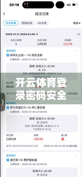开云体育登录密码安全保护措施，守护你的数字运动门户