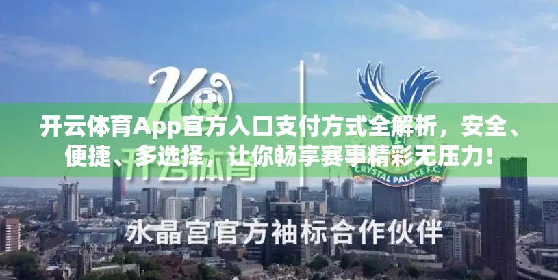 开云体育App官方入口支付方式全解析，安全、便捷、多选择，让你畅享赛事精彩无压力！