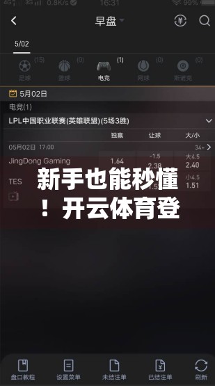 新手也能秒懂！开云体育登录全流程详解，从注册到畅玩不踩坑！